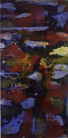 Azulen &bull; 1998 100 &times; 200 cm &bull; &Ouml;l auf Leinwand