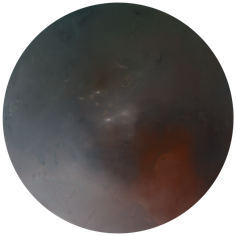 "Blink and you will miss it.&rdquo;, &Ouml;l auf Leinwand, Tondo