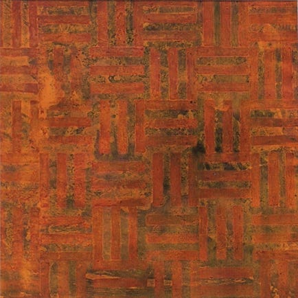 Gedanken zum Ornament I &bull; 1996 34 &times; 34 cm &bull; &Ouml;l auf Papier