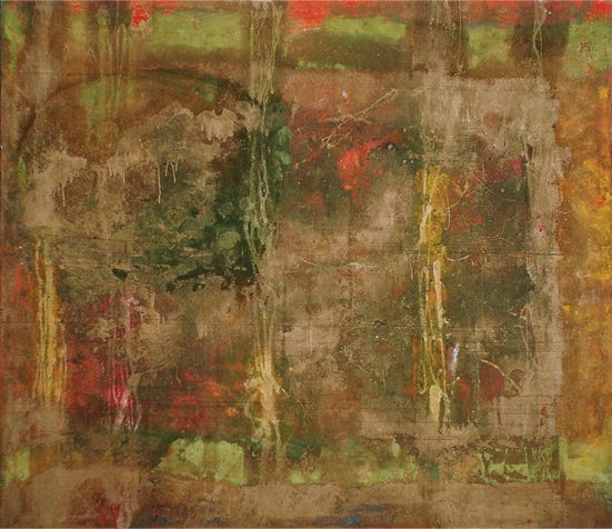  Manche flie&szlig;ende, schimmernden, z&auml;rtliche Stunden 220 cm x 240 cm &Ouml;l auf Leinwand &Ouml;sterreich, Wien