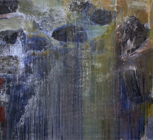 Der Fels  220 x 240 cm  &Ouml;l auf Leinwand  Berlin 2005  