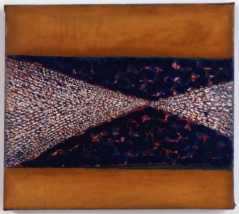 El Beso &bull; 1994 Gedanken zum Ornament 47 &times; 42 cm &bull; &Ouml;l auf Leinwand