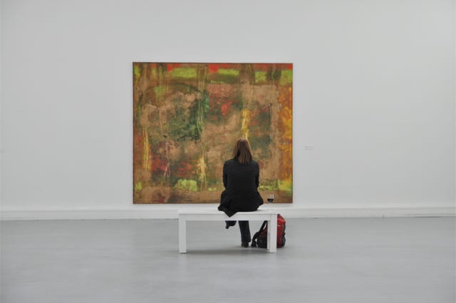  Manche flie&szlig;ende, schimmernden, z&auml;rtliche Stunden 220 cm x 240 cm &Ouml;l auf Leinwand &Ouml;sterreich, Wien